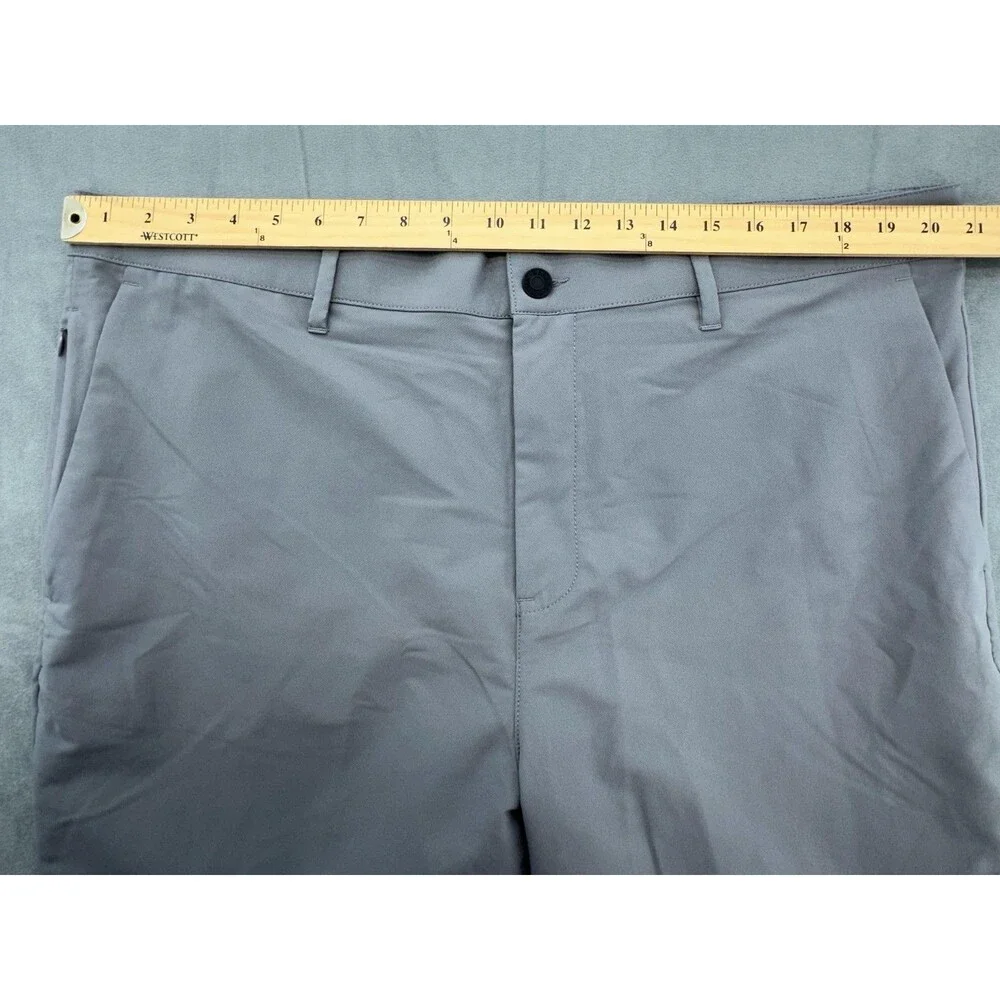Banana Republic Pants Mens 40x30 Gray Performance Golf Tech Zip Pocket Polyester